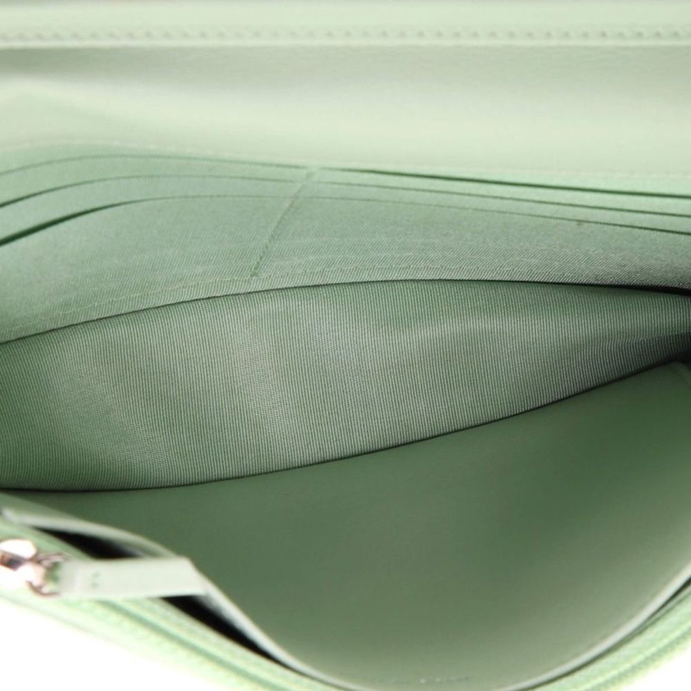 Chanel Boy Wallet on Chain Chevron Calfskin Green - Picture 6 of 7